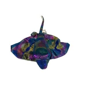 Fiesta Stingray Plush Sparkle Glitter Blue Pink Multi-color Stuffed Animal Toy
